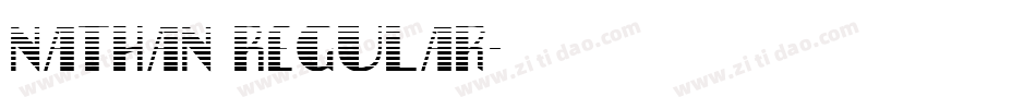 Nathan Regular字体转换